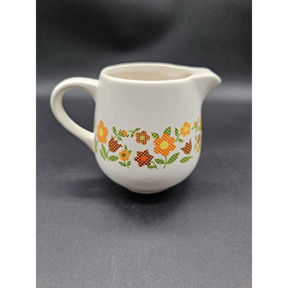 Mccoy Pottery USA Patchwork Pattern Creamer #7020